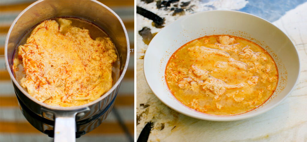 Tom Yum Egg Drop Soup How To