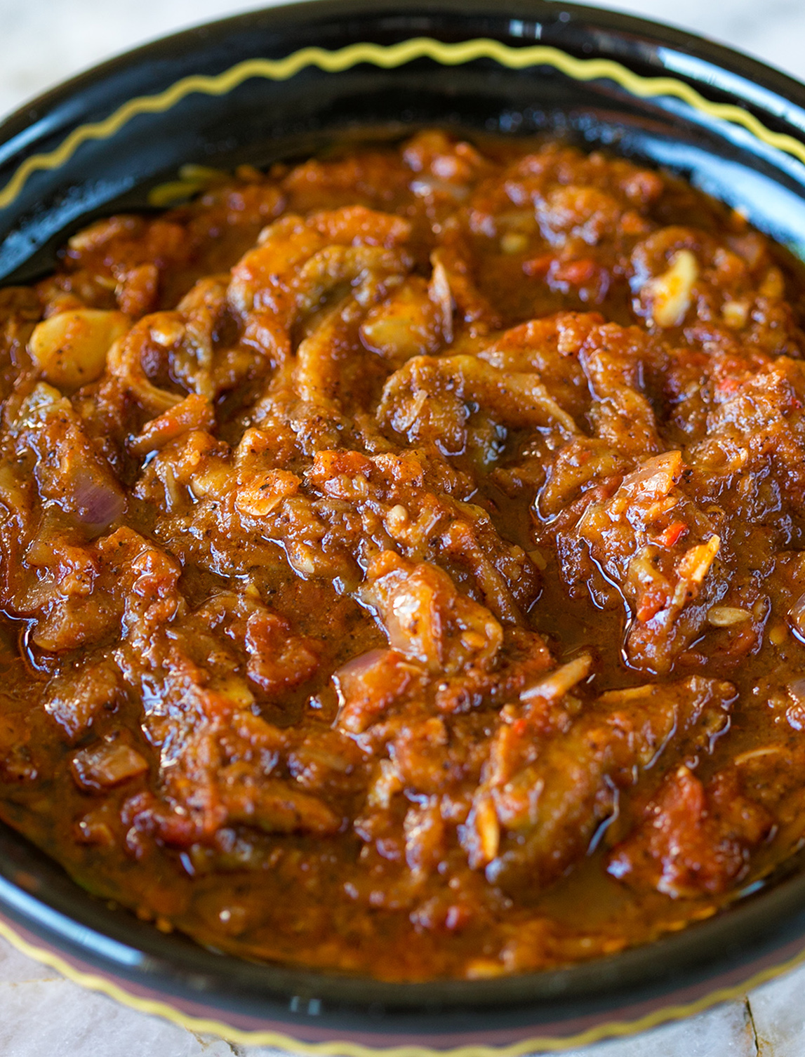 Aubergine Caviar Bolognese