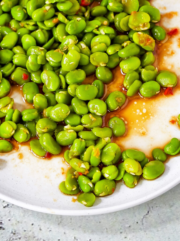 Broad Beans with Chilli Soy Recipe