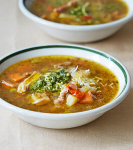 Chicken Pesto Soup Recipe