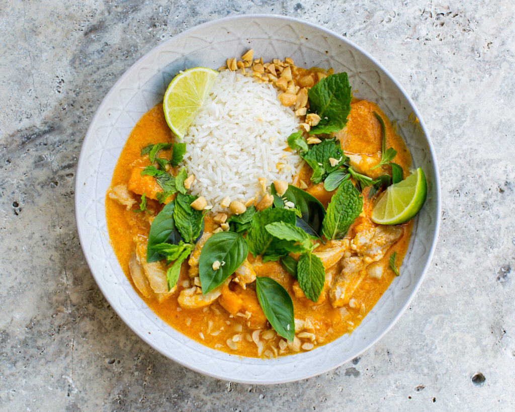 Chicken Pumpkin Thai Red Curry Recipe