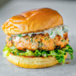 Sweet Spicy Salmon Pineapple Burger