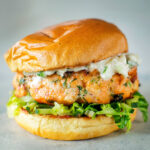 Sweet Spicy Salmon Pineapple Burger Recipe