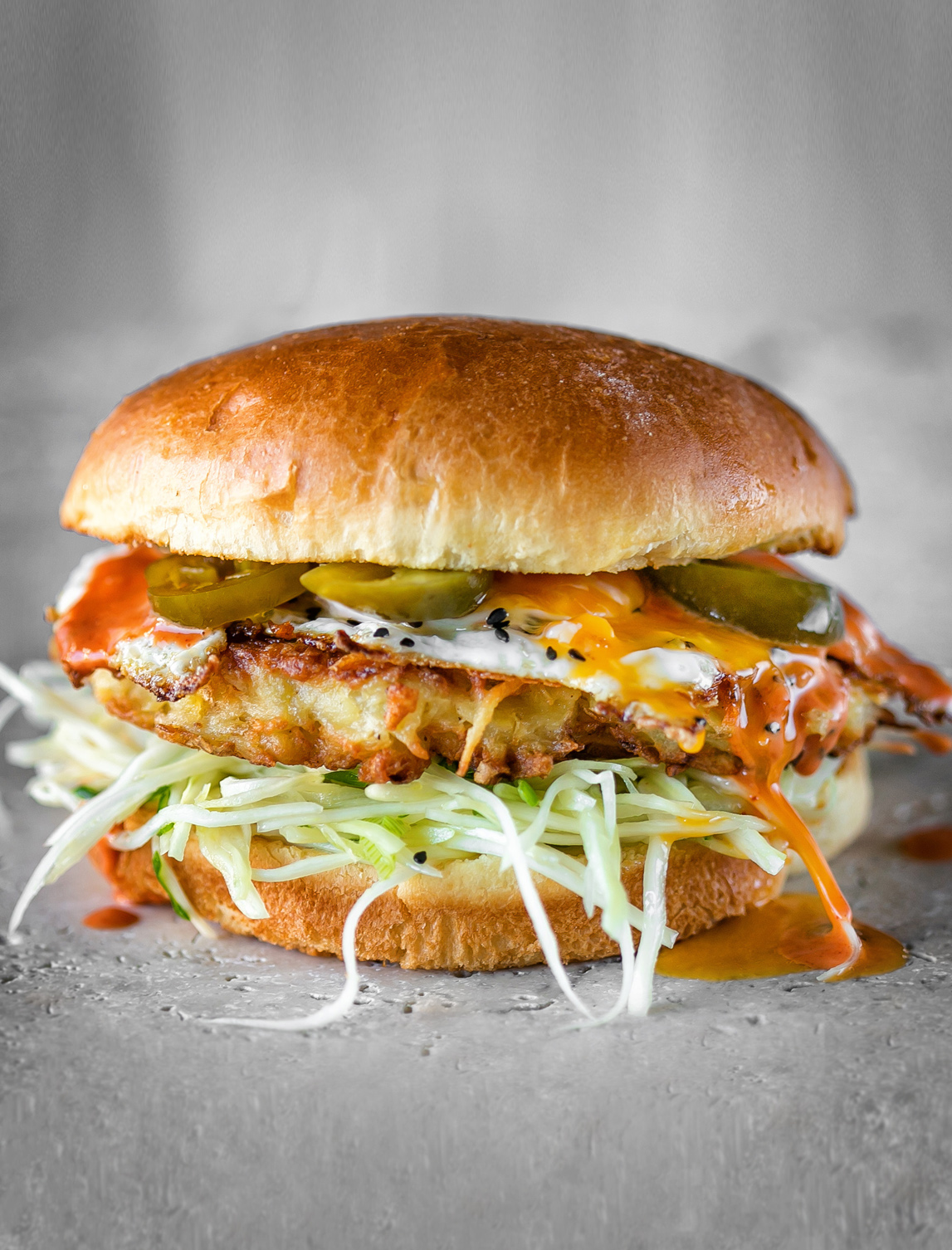 Potato Rosti Burger with Korean Chilli Mayo
