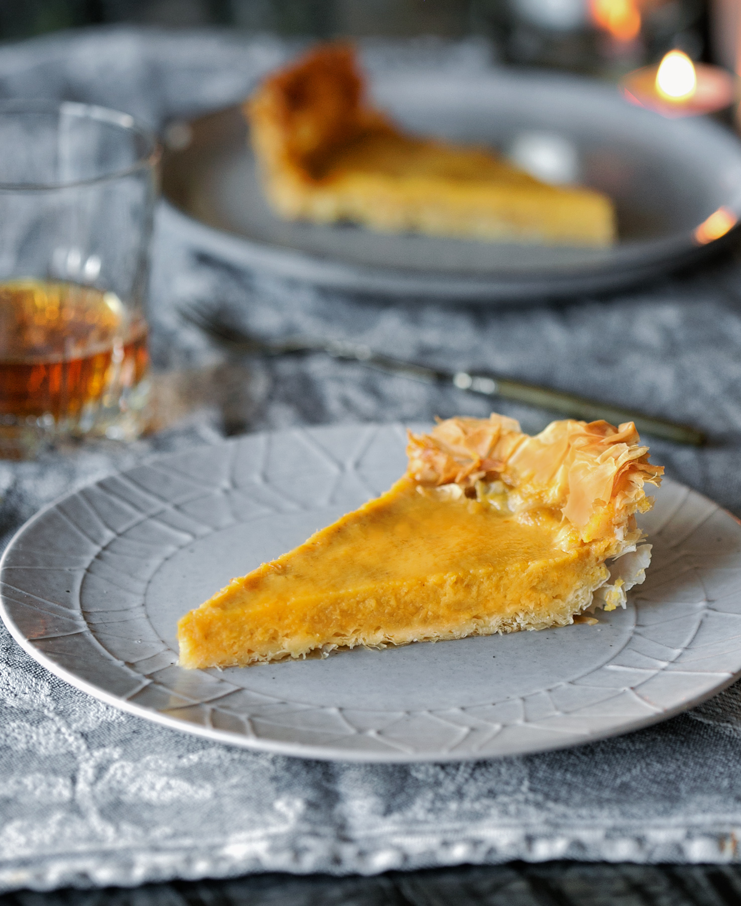 Cardamom Pumpkin Filo Pie