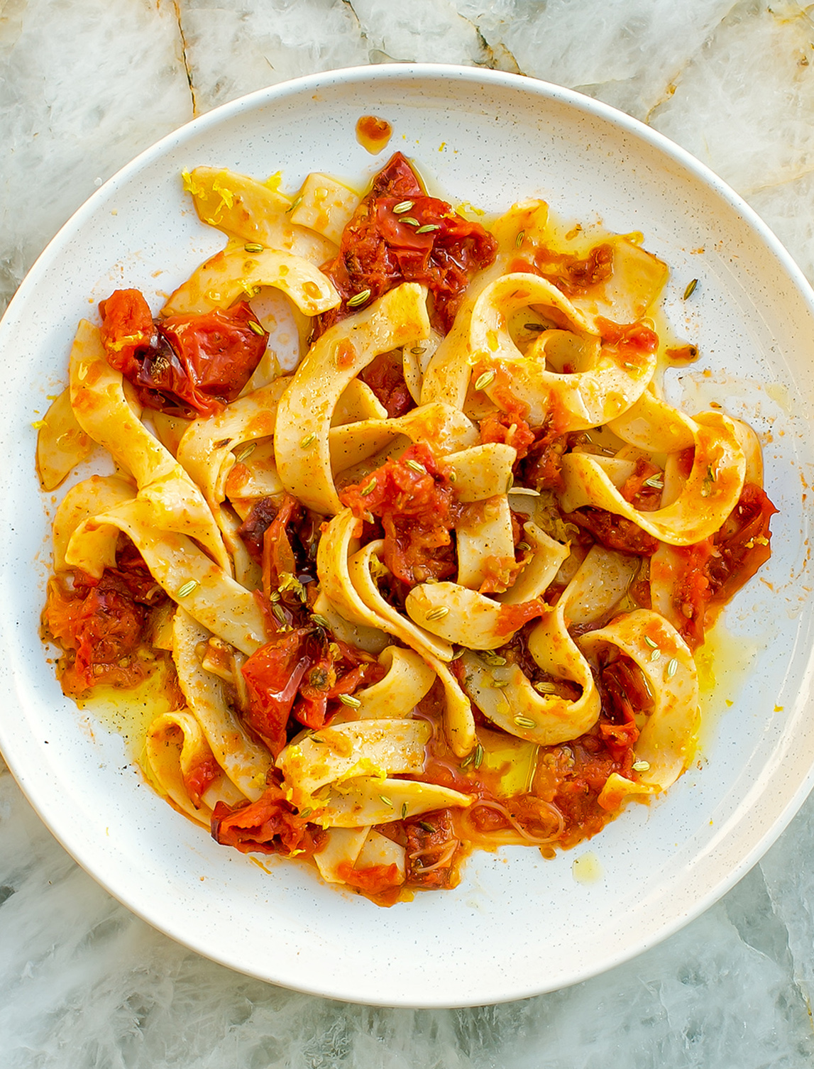 Roasted Tomato and Fennel Pasta