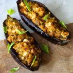 Spiced Feta Stuffed Aubergine Recipe