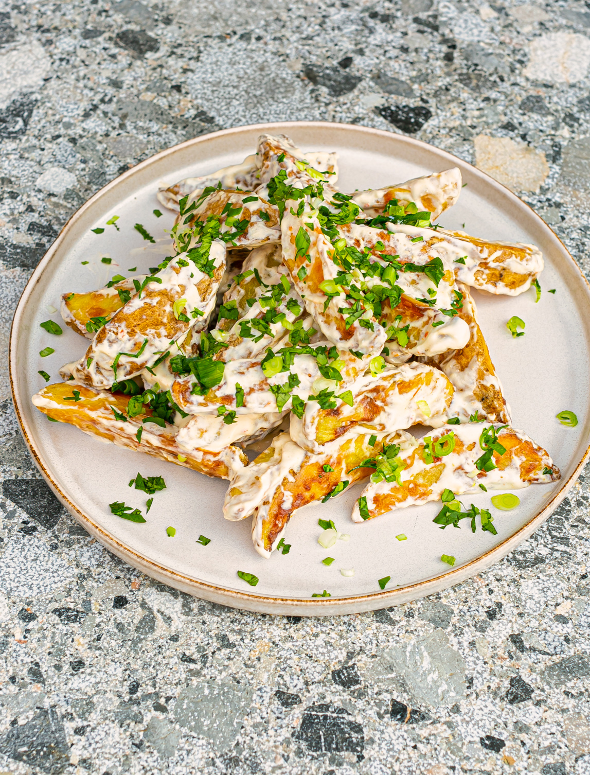 Crispy Dipped Potato Wedges