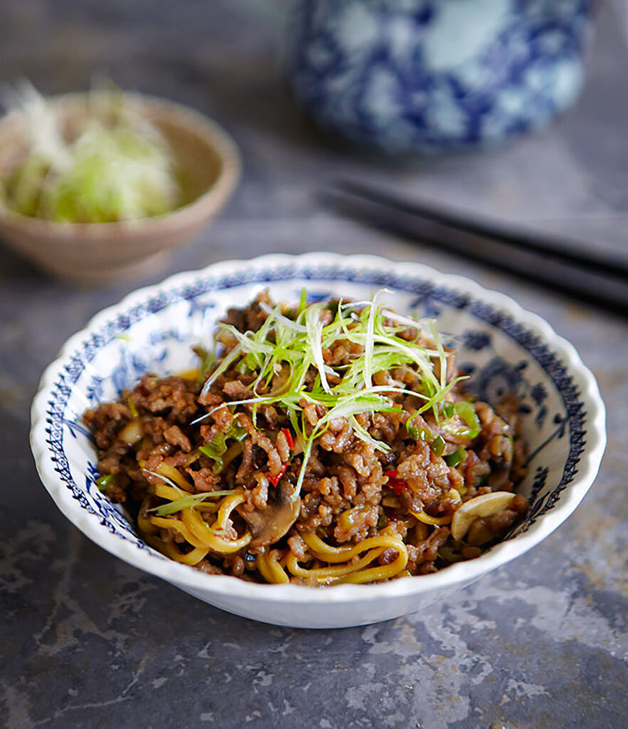 Miso Ginger Pork Noodles Recipe