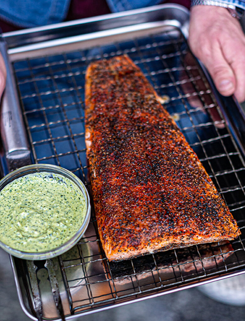 BBQ Spice Rubbed Salmon