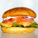 Smoked Salmon Caviar Burger
