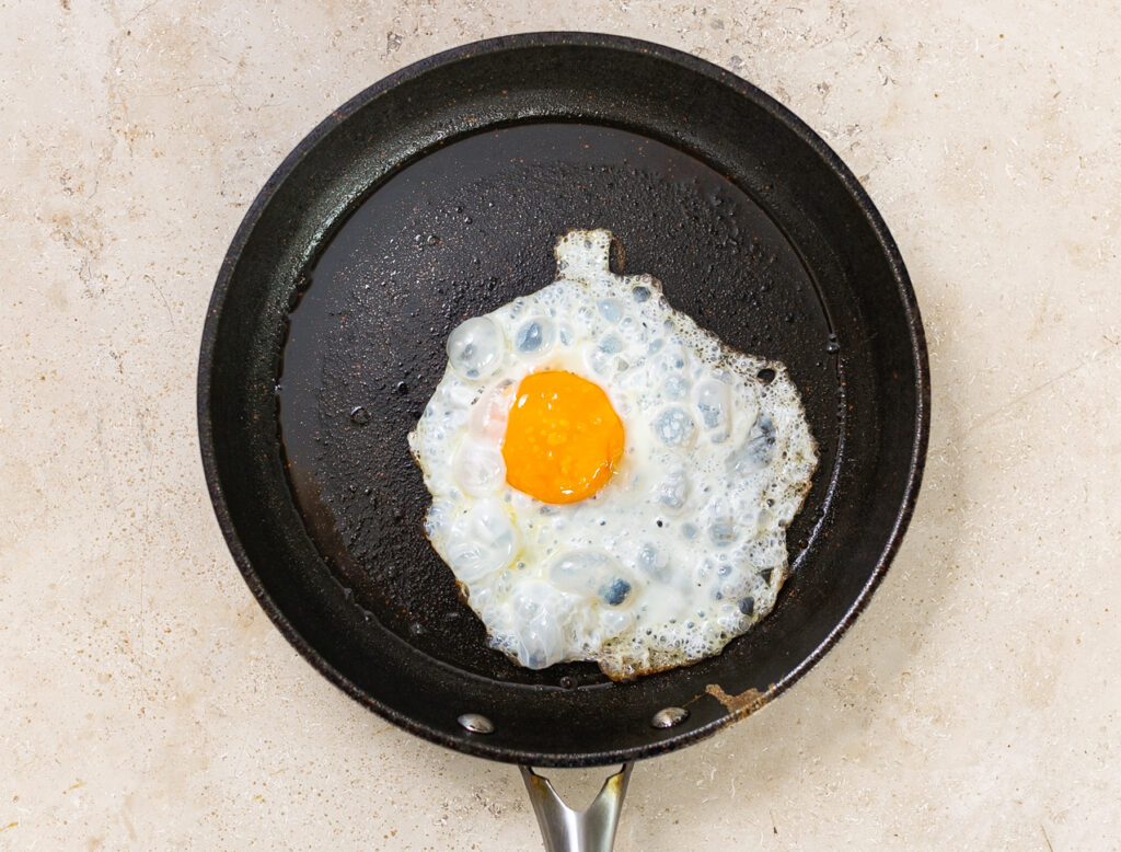 Crispy fried egg