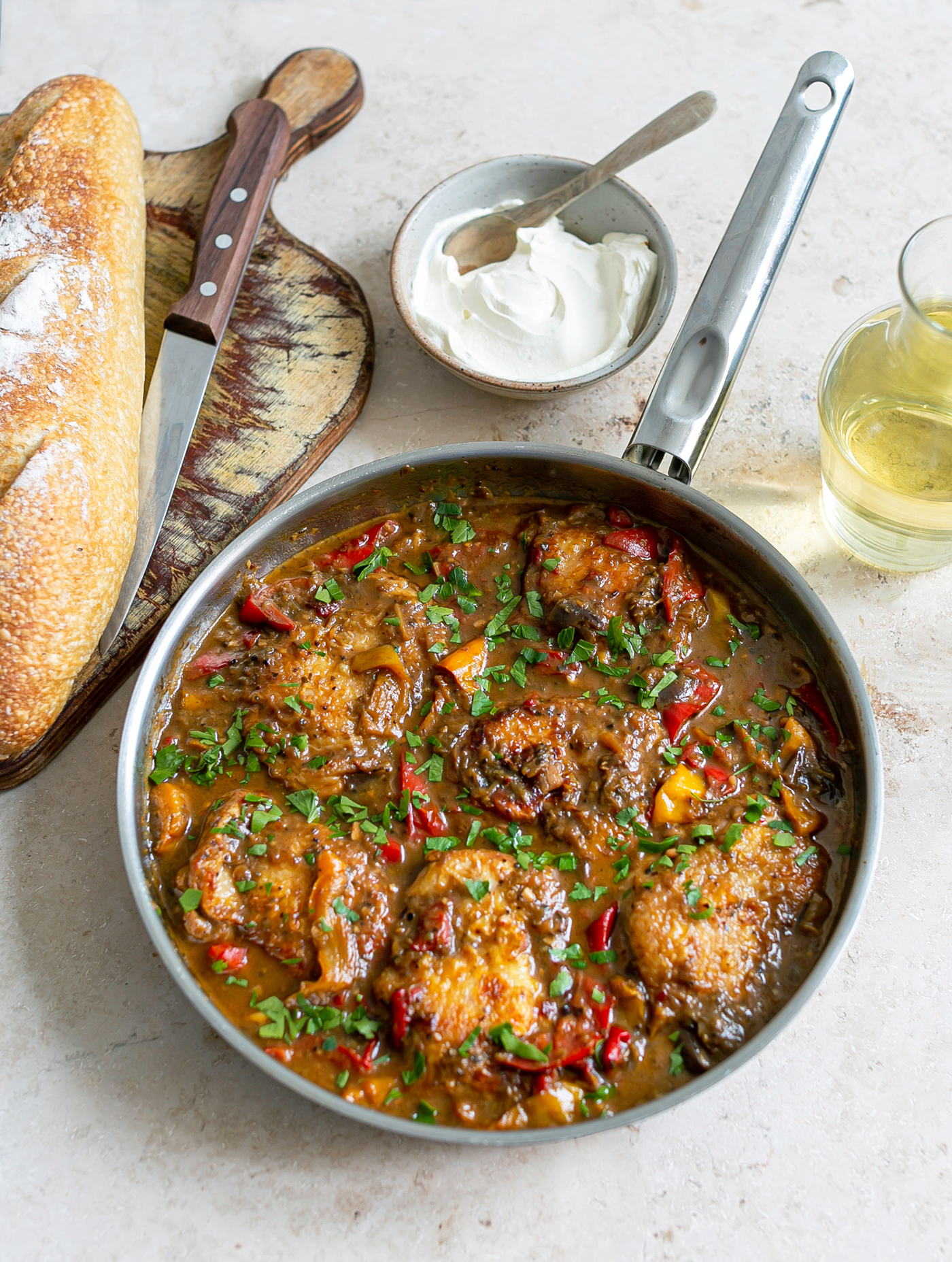 French Style Chicken with Peppers