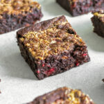 Raspberry Tahini Chocolate Brownies