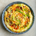 Wasabi Mash with Crispy Chilli Oil