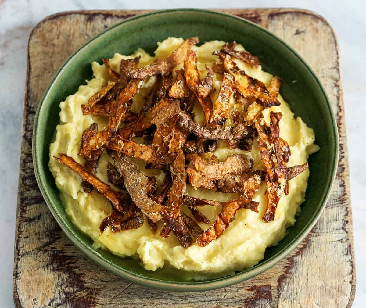 Perfect Mash with Potato Skin Chips