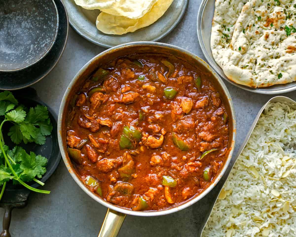 Chicken Green Pepper Madras Curry