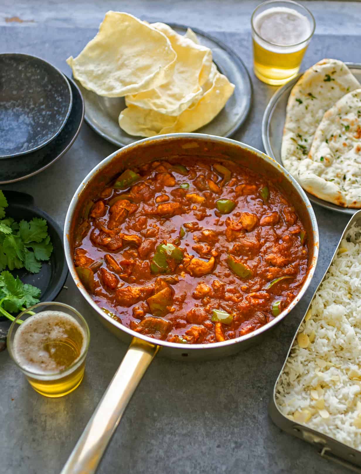 Chicken Green Pepper Madras Curry