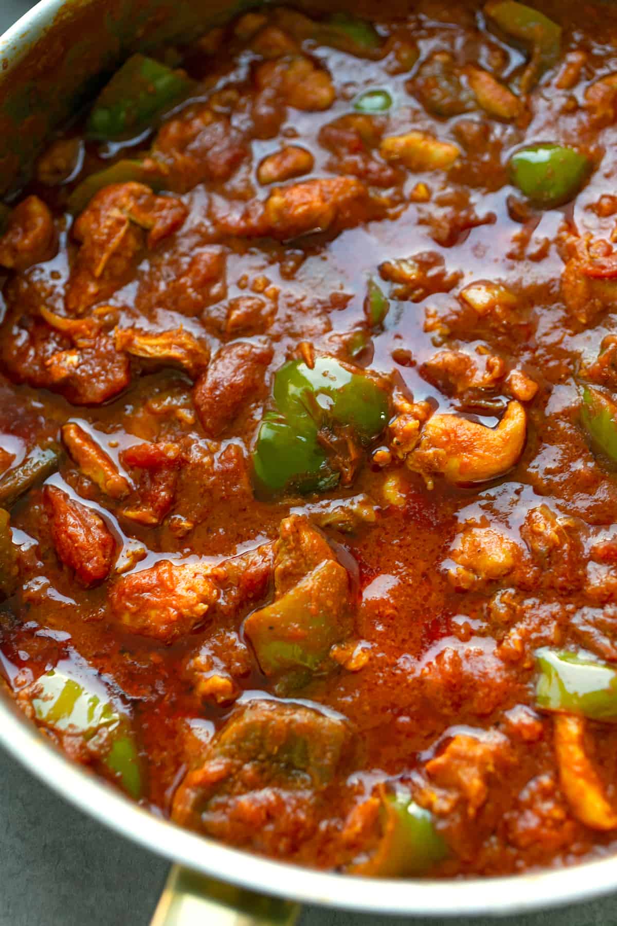 Chicken Green Pepper Madras Curry